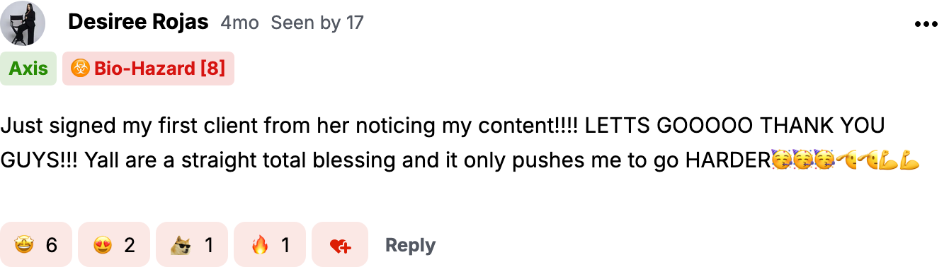 Signed first client from content